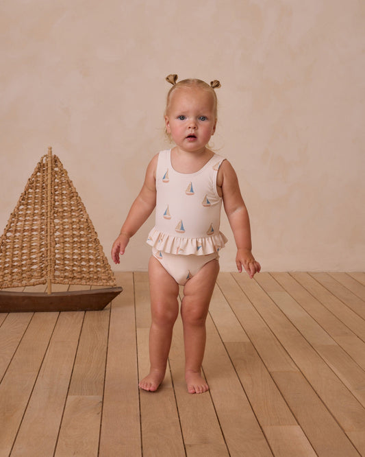 Rylee & Cru SKIRTED ONE-PIECE SAILBOATS
