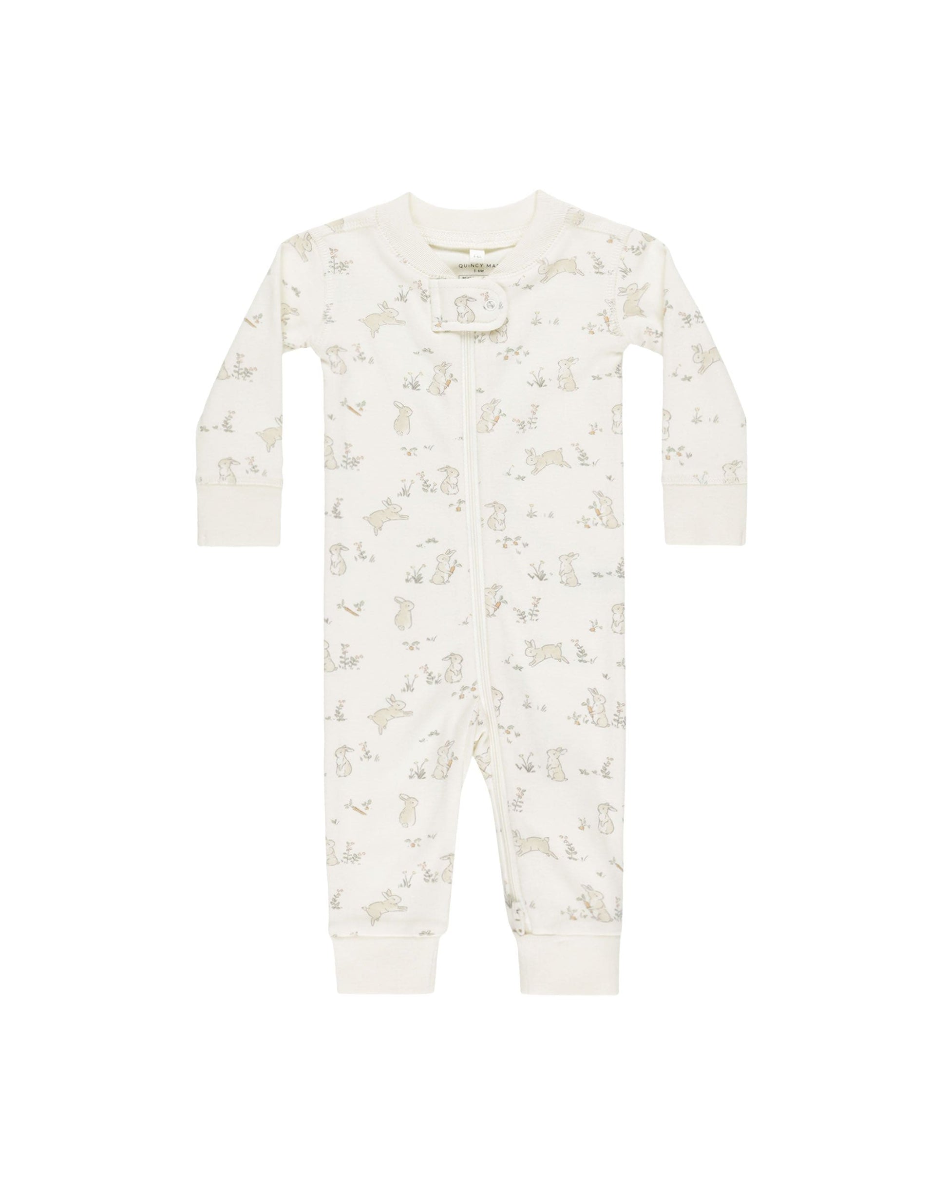 Rylee & Cru ZIP LONGSLEEVE SLEEPER BUNNIES