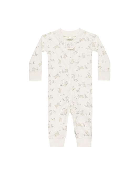 Rylee & Cru ZIP LONGSLEEVE SLEEPER BUNNIES