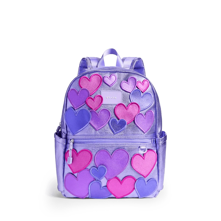 STATE Kane Backpack Hearts Metalic