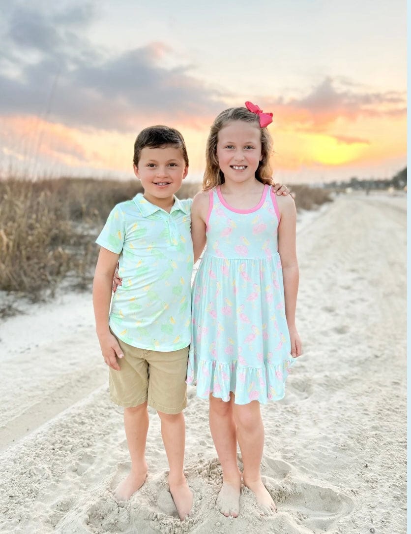 Sweet Bay/Wee Ones Pink Pelican Dress