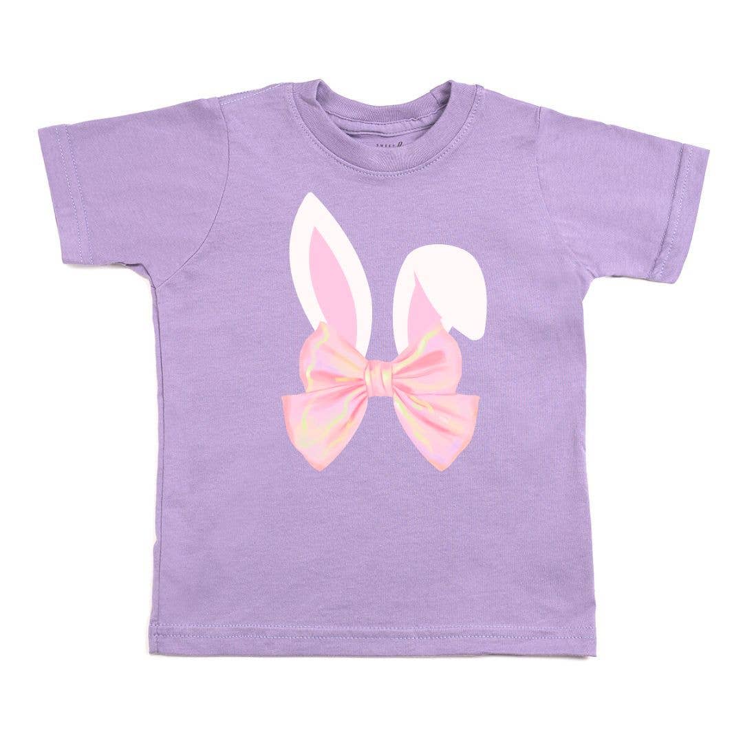 Sweet Wink 2T Bunny Bow Easter Short Sleeve T-Shirt - Lavender - Kids GST-314 LV-2T