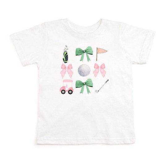 Sweet Wink 5/6Y Coquette Golf Girl Short Sleeve T-Shirt - Spring 2025 GST-316 WH-5/6Y