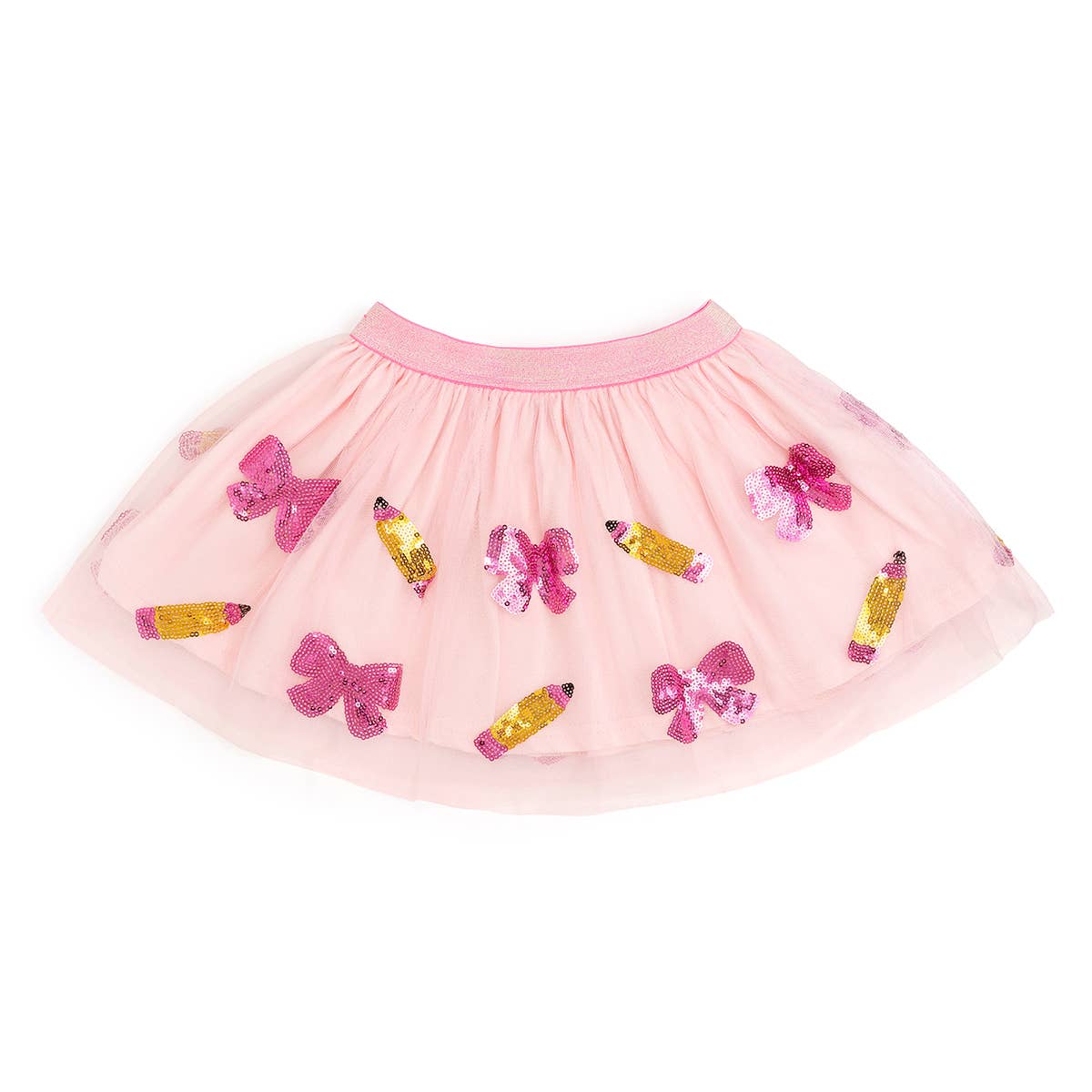 Sweet Wink 6-8Y Back to School Cutie Sequin Tutu - Kids Clothing TT-03 BAC-6-8Y