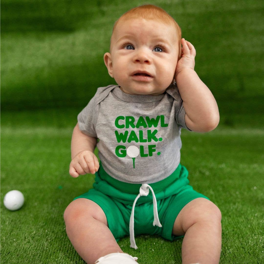 Sweet Wink Crawl, Walk, Golf Short Sleeve Bodysuit - Baby Boy Clothes
