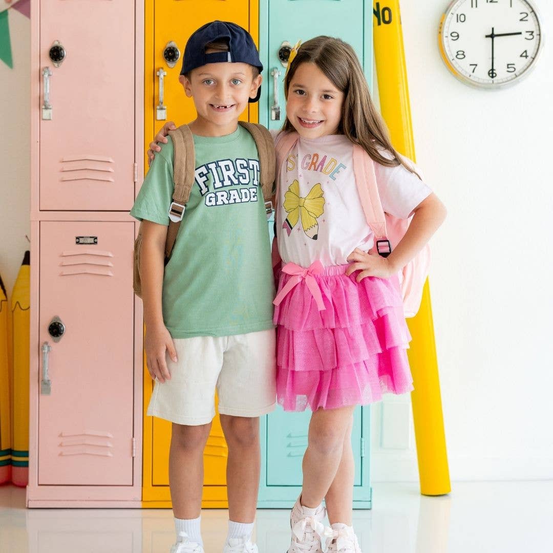 Sweet Wink First Grade Varsity Short Sleeve T-Shirt - Boys Clothing