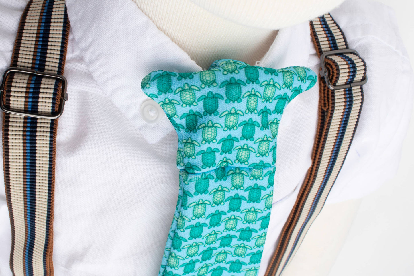 Tasty Tie® Tasty Tie Teether, Crinkle Toy, Baby Boy Gift (Turtle) tt-turtle-7