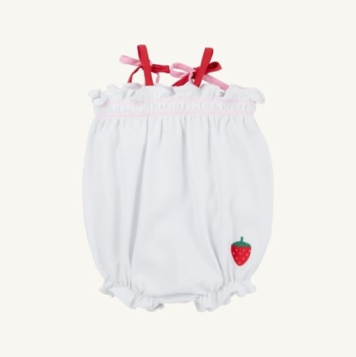 THE BEAUFORT BONNET COMPANY The Beaufort Bonnet Company Girls Infant Girls-bubbles Rosey Romper - Pima