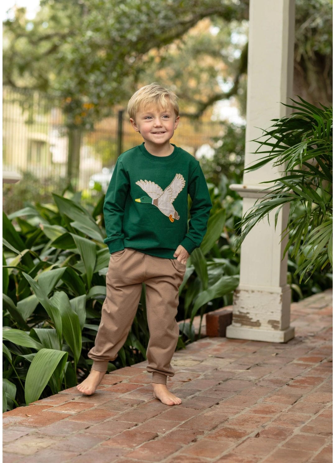 Trotter Street French Terry Pullover- Mallard