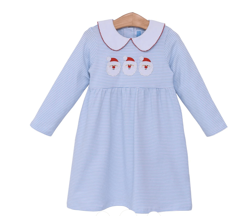 Trotter Street Trotter Street Santa Applique Dress