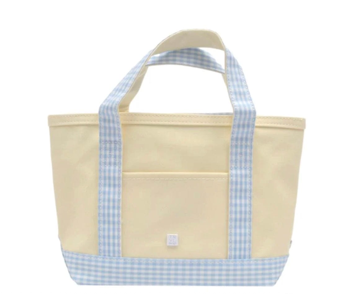 TRVL DESIGN Trvl Design Mini Tote GINGHAM SKY TRIM