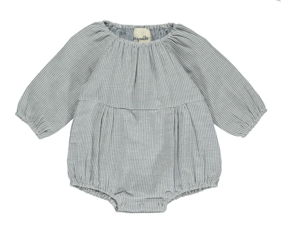 Vignette DAISY BUBBLE BLUE STRIPE