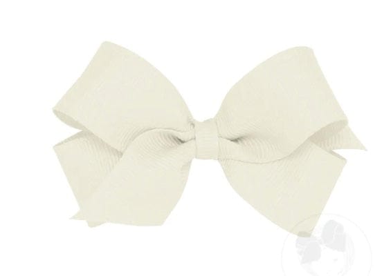Wee One Off White Mini Grosgrain Solid Bows