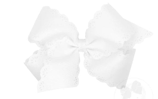 Wee Ones Grosgrain Bow w/Eyelet Flower