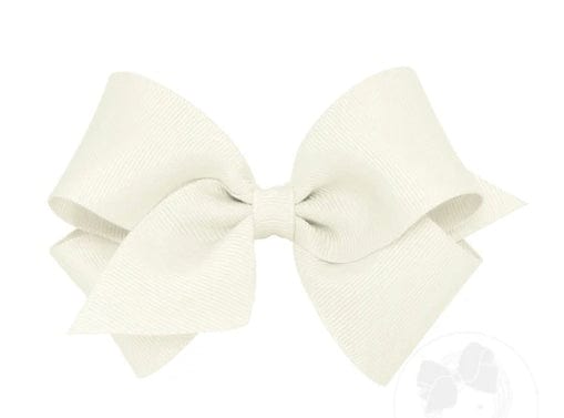 Wee Ones off white Sm. Classic Grosgrain Bow