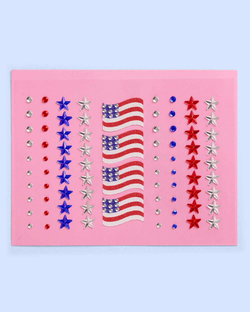 xo, Fetti America Face Gems | Patriotic Face Stickers, Red White Blue DY-W9MG-SX6X