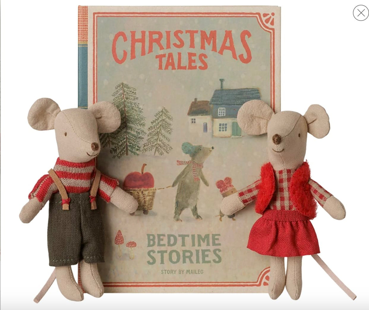 MAILEG Christmas Mouse, Little Sister In Car Box