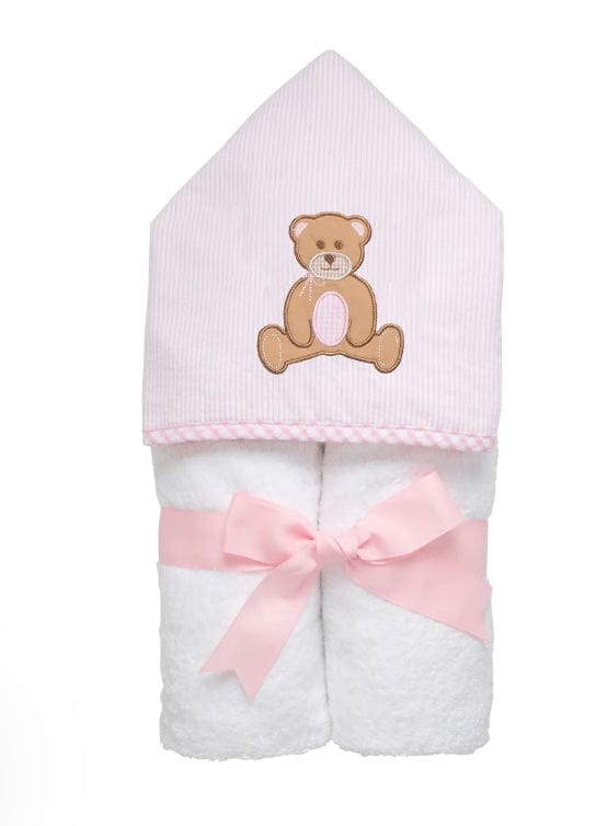 3 Marthas Teddy Bear Everykid Towel, Pink