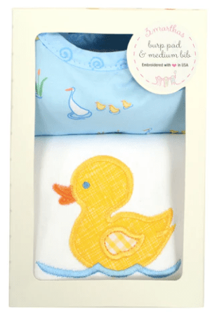 3 Marthas Duck Basic Bib & Burp Box Set