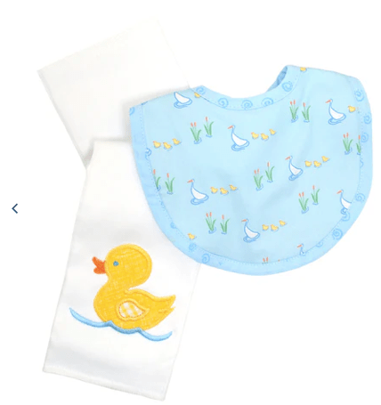 3 Marthas Duck Basic Bib & Burp Box Set