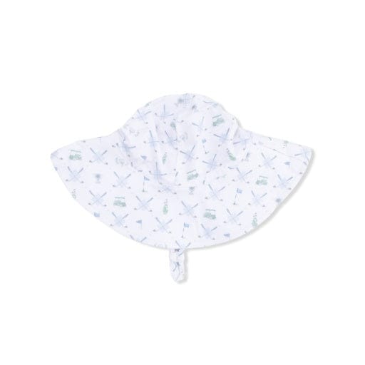 ANGEL DEAR Angel Dear Girls Accessories-headwear Golf Trellis Blue - Wide Brim Sun Hat