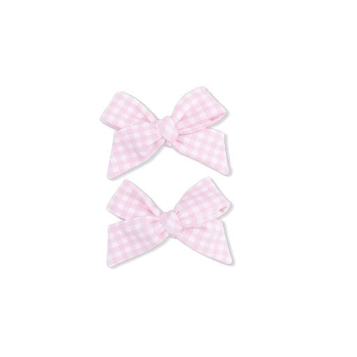 ANGEL DEAR Angel Dear Girls Accessories-headwear Mini Gingham Pink - 2 Pack Bow Clips