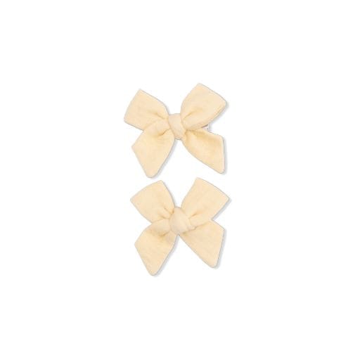 ANGEL DEAR Angel Dear Girls Accessories-headwear Solid Muslin Italian Straw - 2 Pack Bow Clips