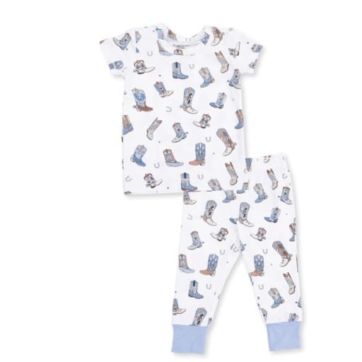 ANGEL DEAR Angel Dear Boys Boys-pjs Buckaroo Boots - Short Sleeve Loungewear Set