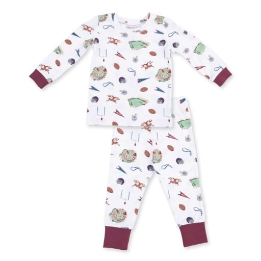 ANGEL DEAR Angel Dear Boys Boys-pjs Vintage Football - Long Sleeve Loungewear Set