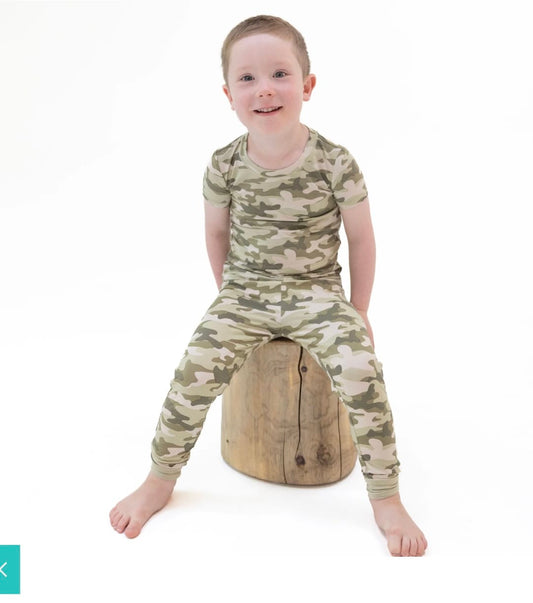 ANGEL DEAR Angel Dear Boys Boys-sleepwear Camo - Short Sleeve Loungewear Set