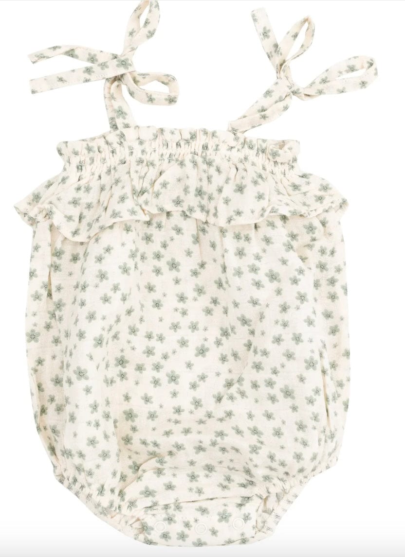 Angel Dear Jadeite Simple Floral Ruffle Bubble