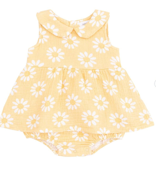 Angel Dear Peter Pan Collar Bubble w/ Skirt Mod Daisy