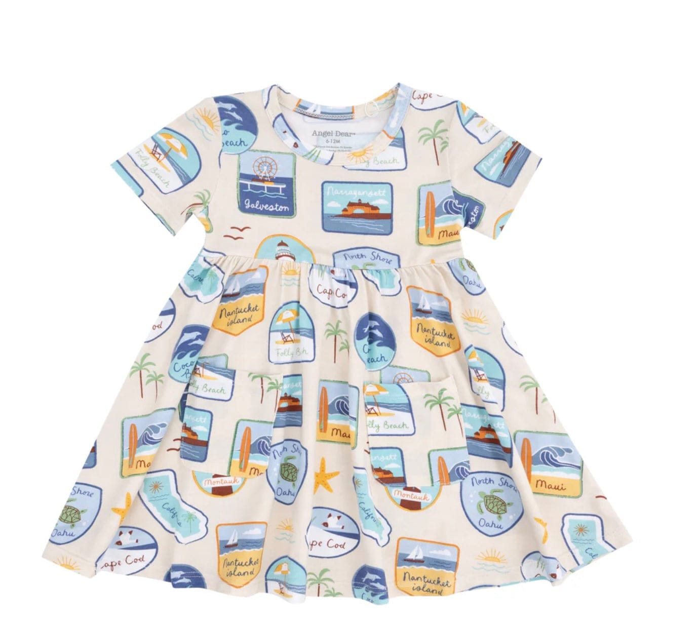Angel Dear Beach Patch Twirly Dress