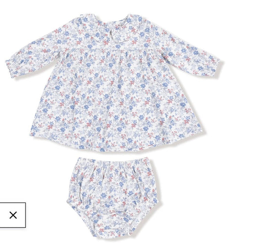 Angel Dear Country Girl Floral dress & Diaper cover