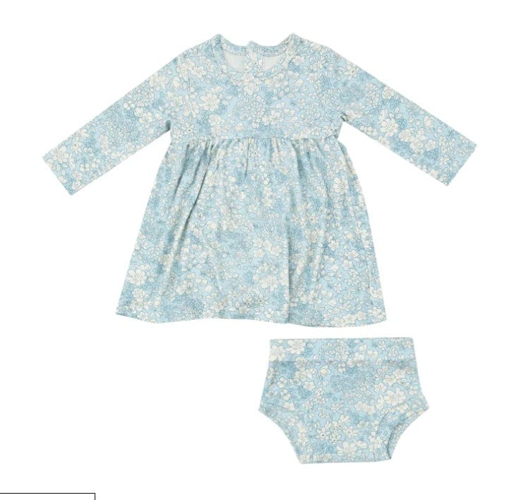 Angel Dear DRESS AND BLOOMER BLUE MEADOW FLORAL