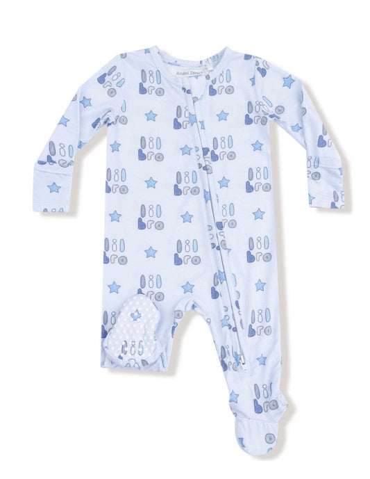 Angel Dear Little brother zipper footie