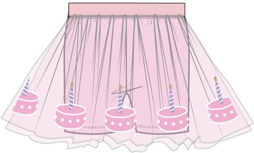 ANGEL DEAR Angel Dear Girls Girls-bottoms Birthday - Tutu Skirt With Bike Shorts
