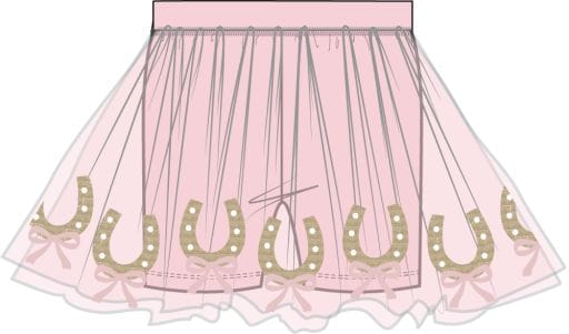 ANGEL DEAR Horseshoe Tutu Skirt With Bike Shorts