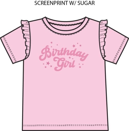 ANGEL DEAR Angel Dear Girls Girls-tops Birthday - Ruffle Tee