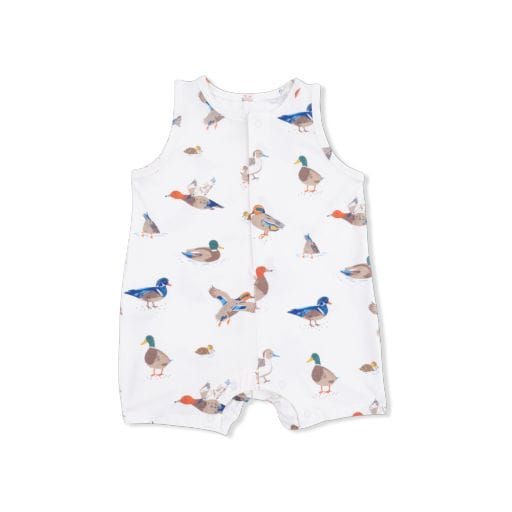 ANGEL DEAR Angel Dear Boys Infant Boys-bubbles Ducks - Sleeveless Shortie Romper