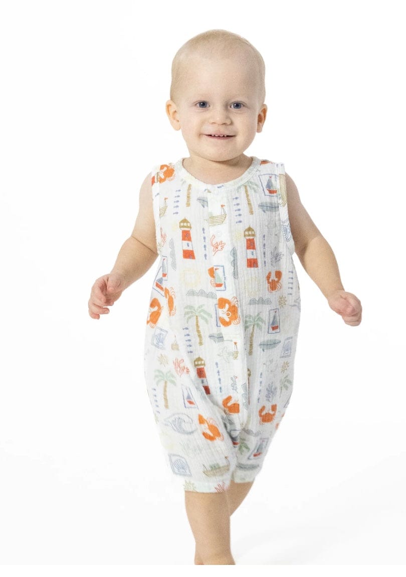 ANGEL DEAR Mediterranean  Sleeveless Shortie Romper