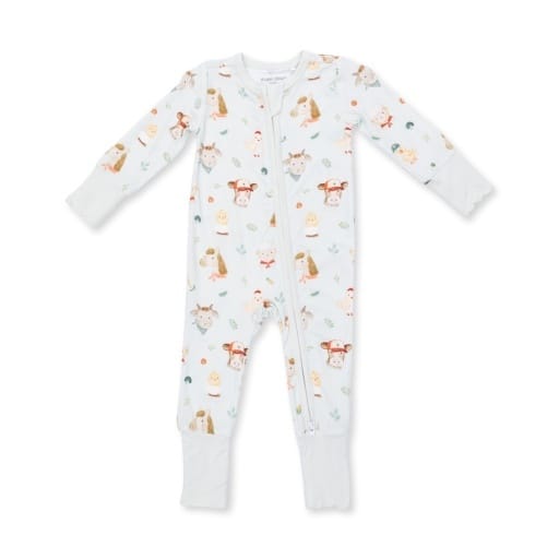 ANGEL DEAR Angel Dear Boys Infant Boys-bubbles/rompers/sets Baby Farm Faces - Convertible Romper
