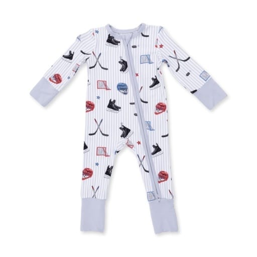 ANGEL DEAR Angel Dear Boys Infant Boys-bubbles/rompers/sets Hockey Stripe - Convertible Romper