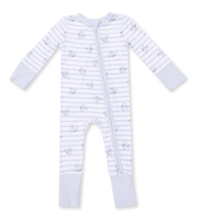 ANGEL DEAR Angel Dear  Airplane Stripe - Convertible Romper