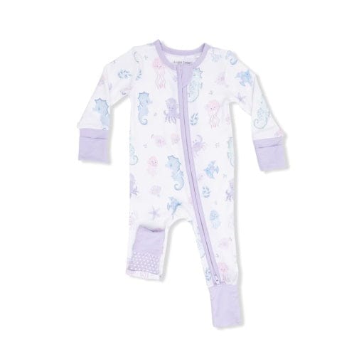 ANGEL DEAR Angel Dear Boys Infant Boys-footies/converters Floral Sea Creatures - Convertible Romper
