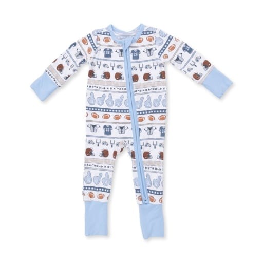 ANGEL DEAR Angel Dear Boys Infant Boys-footies/converters Football Stripe - Convertible Romper