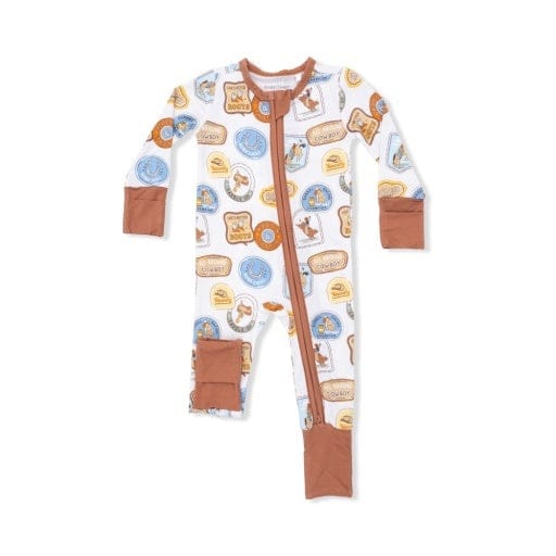 ANGEL DEAR Angel Dear Boys Infant Boys-footies/converters Rodeo Patches Uni - Convertible Romper