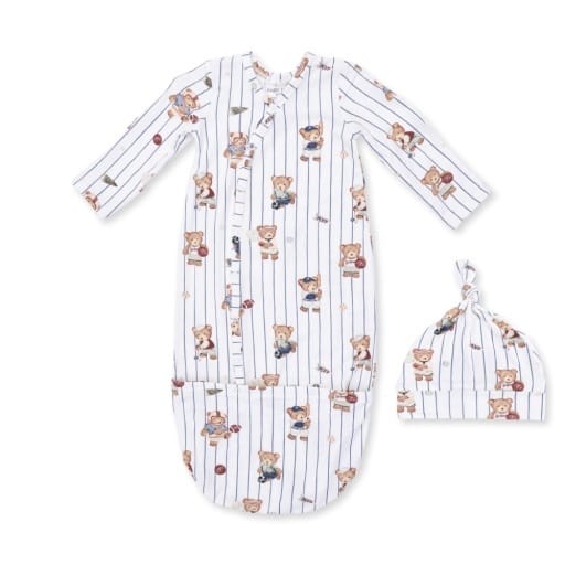 ANGEL DEAR Mixed Sports Bears  Gown And Knotted Hat