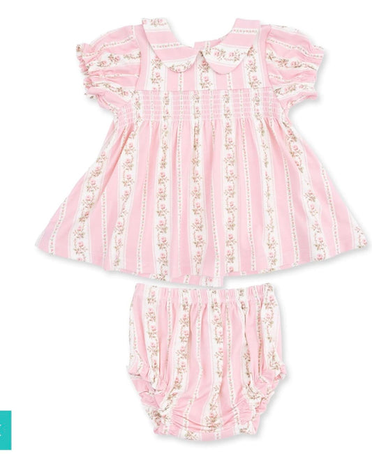ANGEL DEAR Antoinette Stripe - Smocked Dress Set