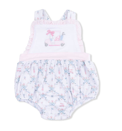 ANGEL DEAR Golf Trellis Pink Ruffle Bubble